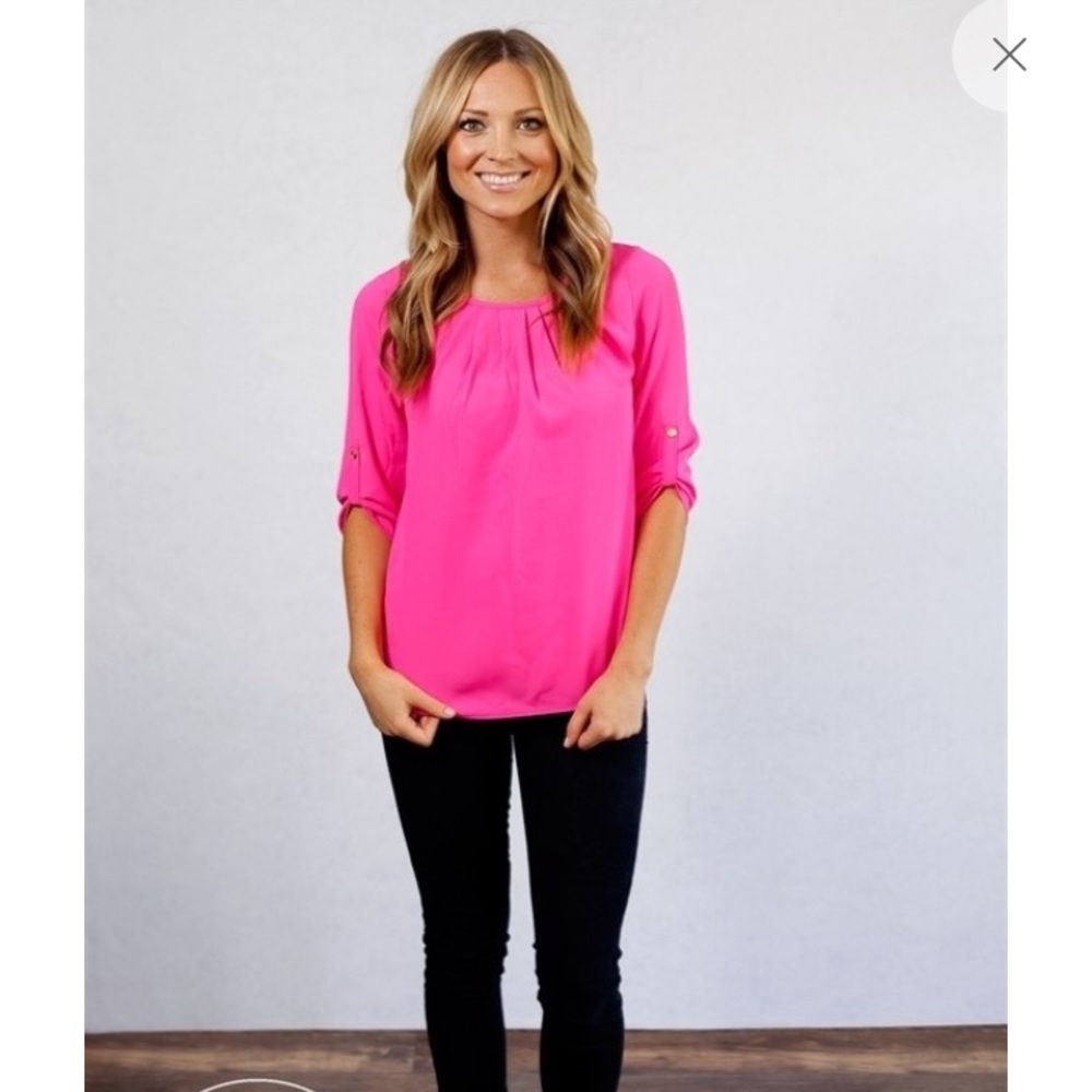 Brenda's Boutique Medium Fuchsia Blouse
